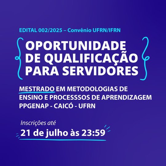Divulgação Edital 002/2025