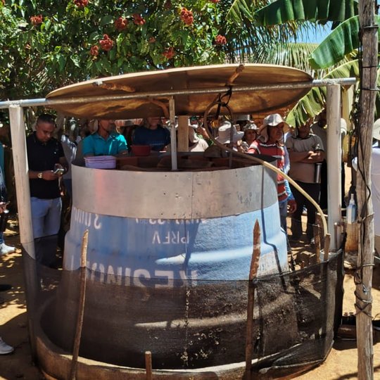 Registro da presença do IFRN Ipanguaçu, NEA e CA no Intercâmbio Rural do projeto parceiro Ecoando Agroecologia no RN (Seapac/BNB)