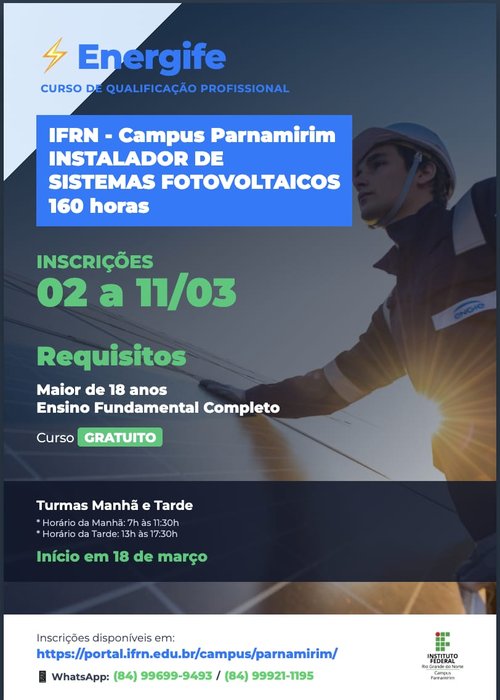 Curso Instalador de Sistemas Fotovoltaicos