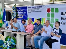 Cerimônia de assinatura de ordem de serviço do Campus Touros do IFRN