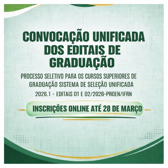 3ª Chamada - Lista de Espera - SISU 2026 - Campus Santa Cruz