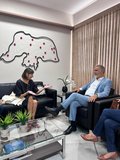 Luísa Pascual e professor José Arnóbio.