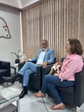 professor José Arnóbio e professora Maria Velasco.