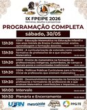 Programação completa - IX FPEIPE