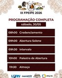 Programação completa - IX FPEIPE