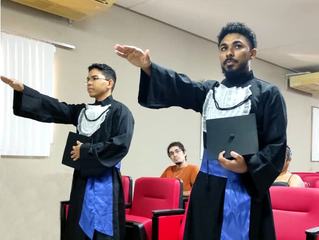 Momento do juramento protocolar