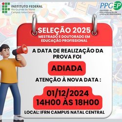 adiamento de prova, porpi. edital 25.2024