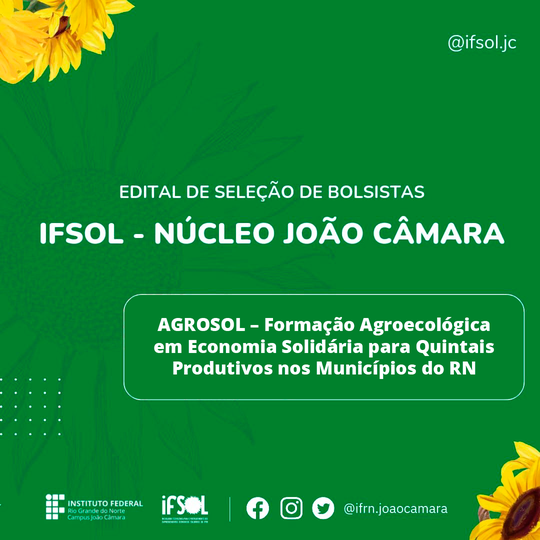 Edital Agrosol IFSol JC