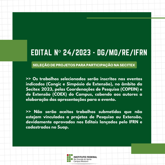 arte edital - SECITEX