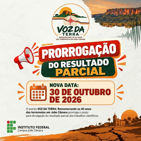 Capa Prorrogação Evento Voz da terra