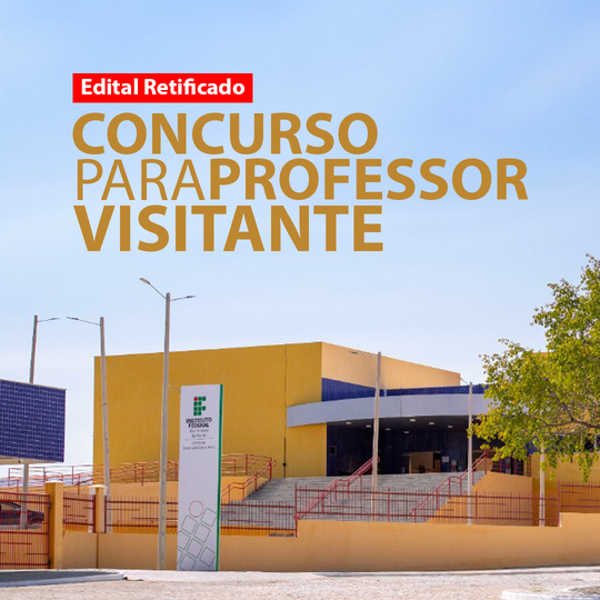 Concurso para professor visitante do campus Jucurutu