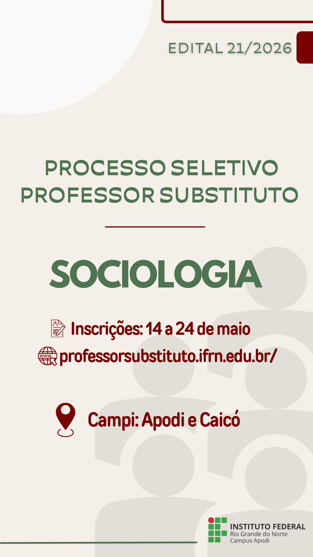 Professor substituto sociologia