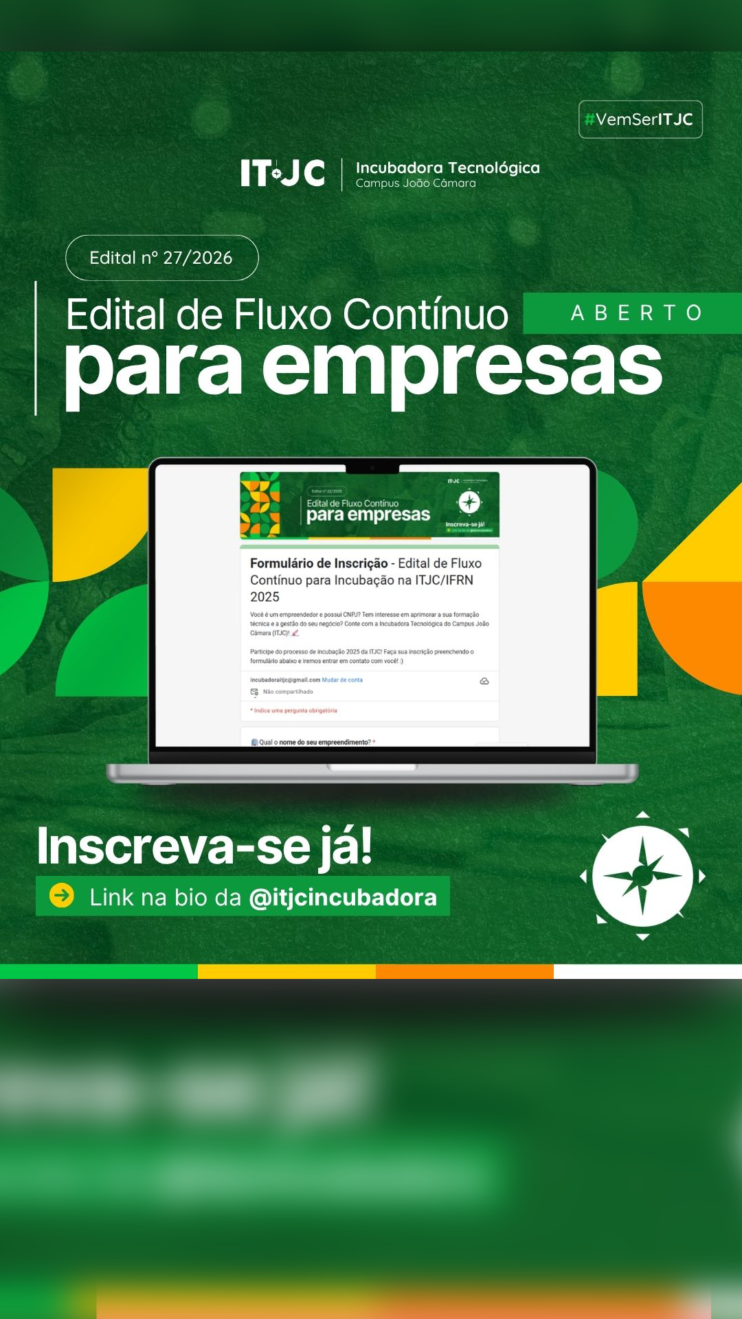 Banner Edital ITJC 2026