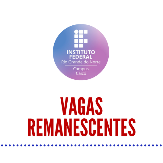 Vagas remanescentes