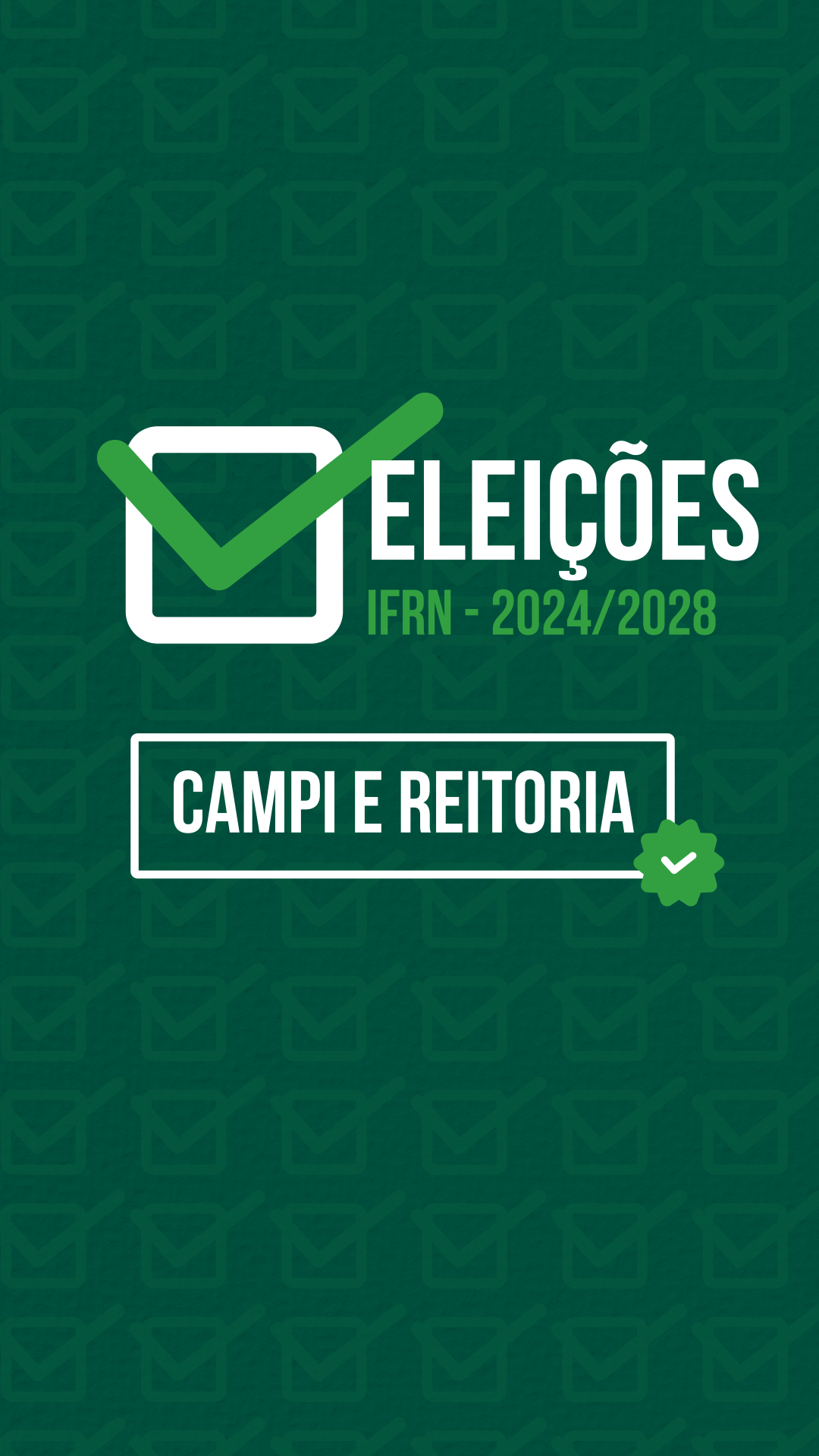 Acesse a página do processo de escolha