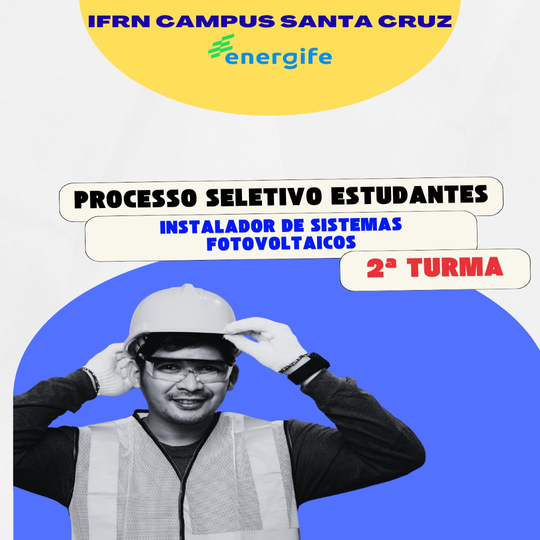 Energife - 2ª turma - instalador de sistemas fotovoltaicos para o campus Santa Cruz - 2ª turma