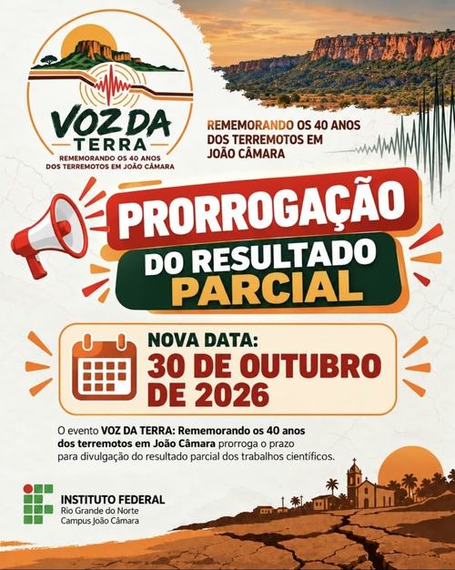 Prorrogação Evento Voz da terra