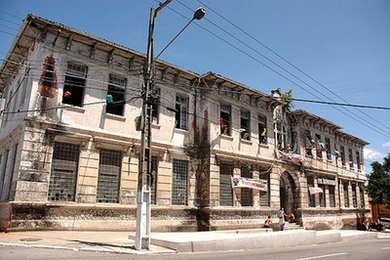 Fachada do campus Natal Cidade Alta do IFRN, Foto histórica, ocupação dos artistas