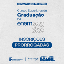 inscrições prorrogadas