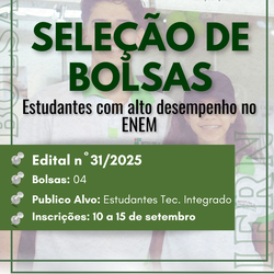 seleção de bolsas para estudantes