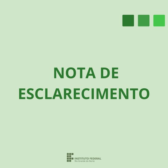 nota de esclarecimento