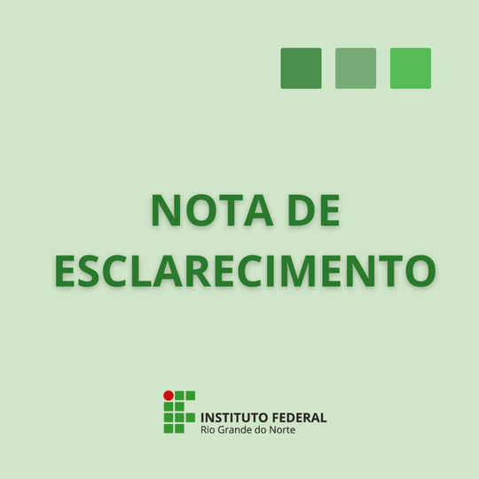 nota de esclarecimento