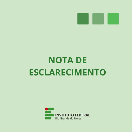 nota de esclarecimento