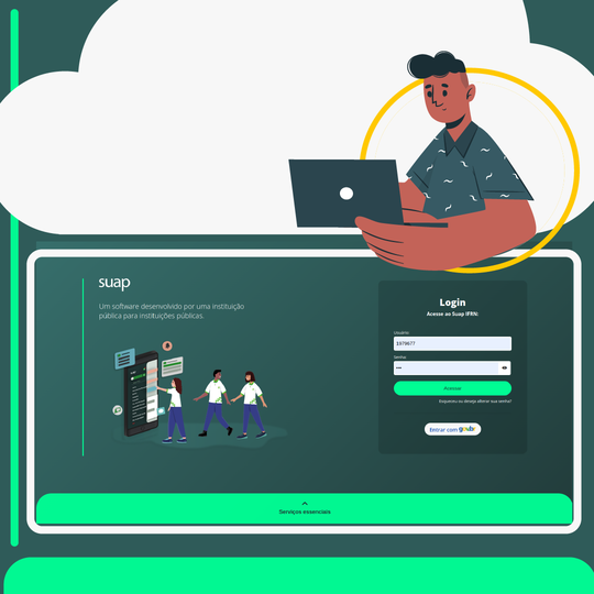 nova tela de login SUAP