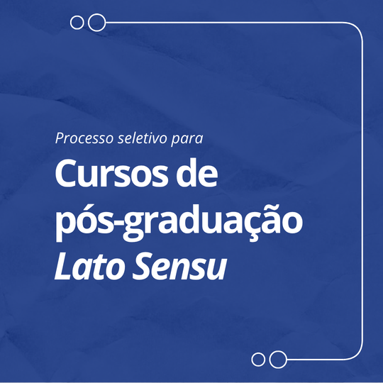 Seleção Pós Lato Sensu (capa para notícia)