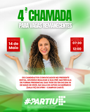 4° chamada para vagas remanescentes partiuIF