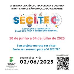 Secitec 2025 SGA - submissões