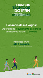 Cursos Técnicos Profissionalizantes do IFRN 2023.2 - Destaques