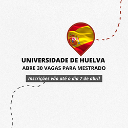 Universidade de Huelva abre vagas para mestrado