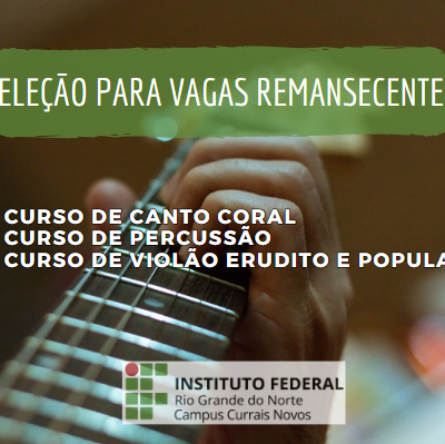 vagas remanescentes